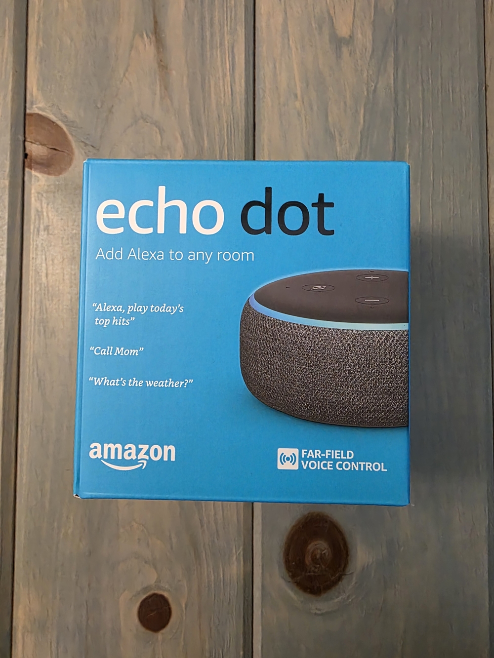 Amazon Echo Dot 3rd Gen Smart Speaker (Charcoal) - Alexa Voice Control